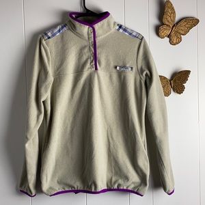 Columbia T-Snap Plaid Fleece Pullover